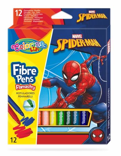 Colorino, Spider-Man, flamastry, 12 kolorów