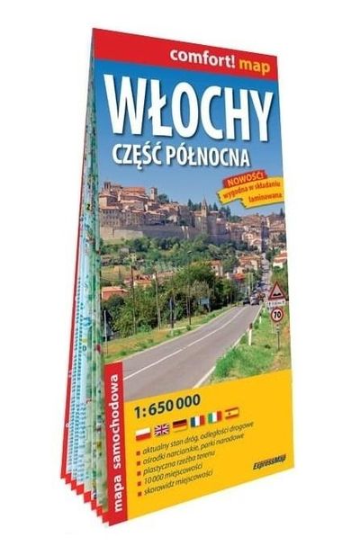 Comfort!map Włochy. Część północna 1:650 000