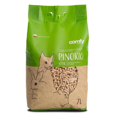 Comfy, Pinokio, naturalny żwirek dla kota, drewniany, 7l