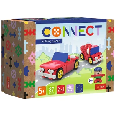 Connect, 2w1, Kabriolet, Dostawczak, klocki konstrukcyjne, 87 elementów, 61970