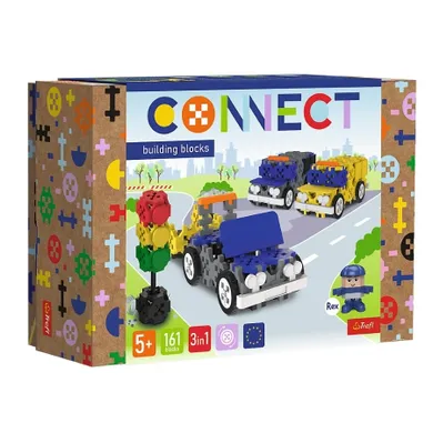 Connect, 3w1, Pojazdy uprzywilejowane, klocki konstrukcyjne, zestaw M, 61974