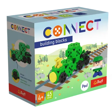 Connect, Mini Set, Mini Locomotive, klocki konstrukcyjne, 45 elementów, 62044