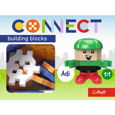 Connect, Pocket Boy, Adi, klocki konstrukcyjne, 35 elementów