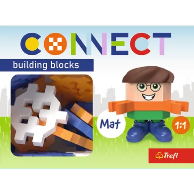 Connect, Pocket Boy, Mat, klocki konstrukcyjne, 35 elementów