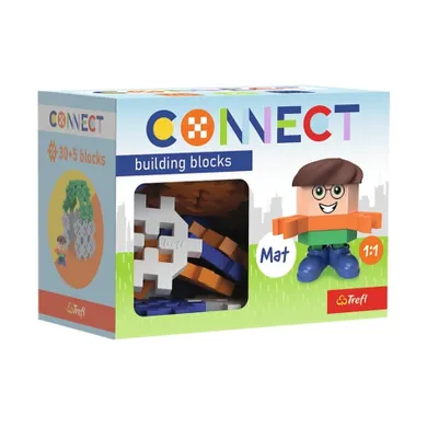 Connect, Pocket Boy, Mat, klocki konstrukcyjne z figurką, 35 elementów, 62005