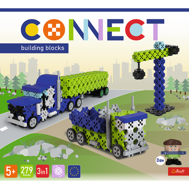 Connect, Truck, Construction Zone, klocki konstrukcyjne, zestaw L