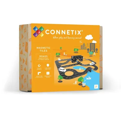 Connetix, Creative Roads Pack, klocki magnetyczne, 48 elementów