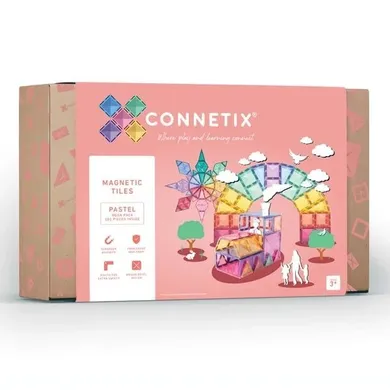 Connetix, Pastel Mega Pack, klocki magnetyczne, 202 elementów