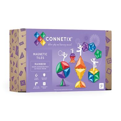 Connetix, Rainbow Shape Expansion Pack, klocki magnetyczne, 36 elementów