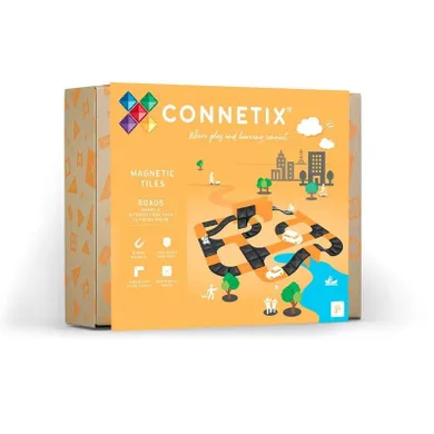 Connetix, Ramps & Intersections Pack, klocki magnetyczne, 16 elementów