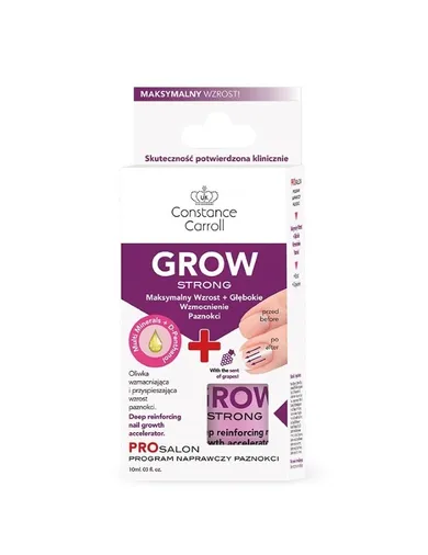 Constance Carroll, Nail Care, odżywka do paznokci, Grow Strong, 10 ml