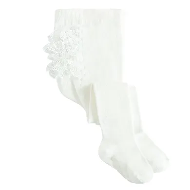 Cool Club, Antypoślizgowe rajstopy dziewczęce, białe