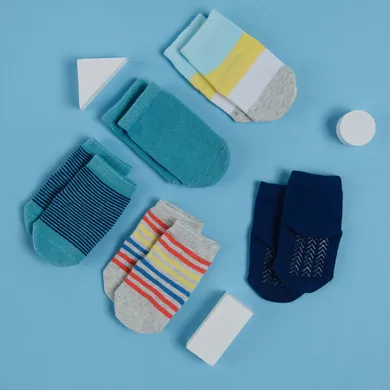 Cool Club, Antypoślizgowe skarpetki chłopięce, mix, zestaw, 5 szt.