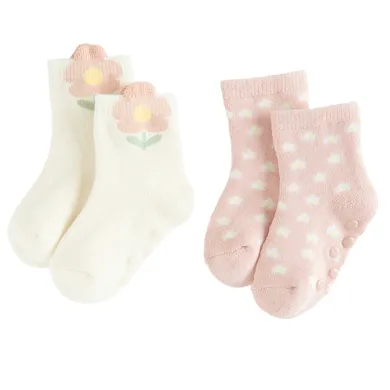 Cool Club, Antypoślizgowe skarpetki dziewczęce, mix, zestaw, 2 szt.