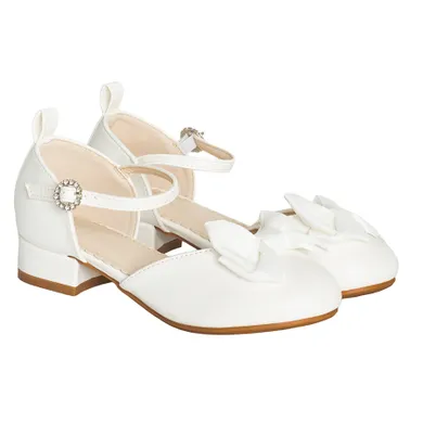 Cool Club, Baleriny na obcasie dziewczęce, białe