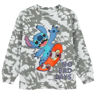 Cool Club, Bluza chłopięca, cienka, biało-szara, Lilo i Stitch