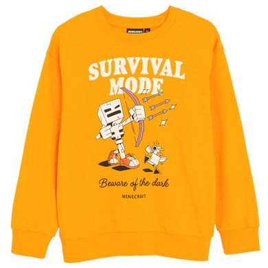Cool Club, Bluza chłopięca, cienka, pomarańczowa, Minecraft