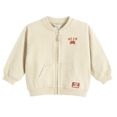 Cool Club, Bluza chłopięca, rozpinana, beżowa