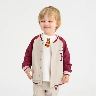 Cool Club, Bluza chłopięca, rozpinana, beżowa, Harry Potter