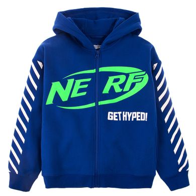 Cool Club, Bluza chłopięca z kapturem, rozpinana, granatowa, Nerf