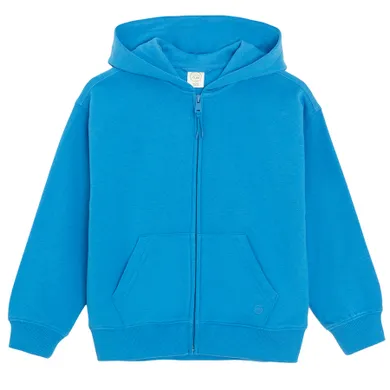 Cool Club, Bluza chłopięca z kapturem, rozpinana, niebieska