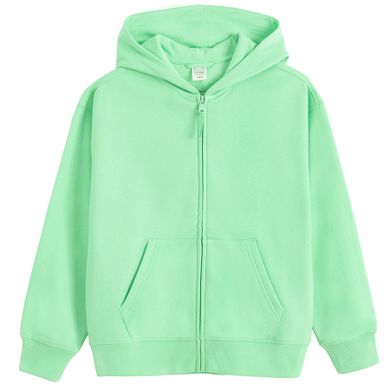 Cool Club, Bluza chłopięca z kapturem, rozpinana, ocieplana, zielona
