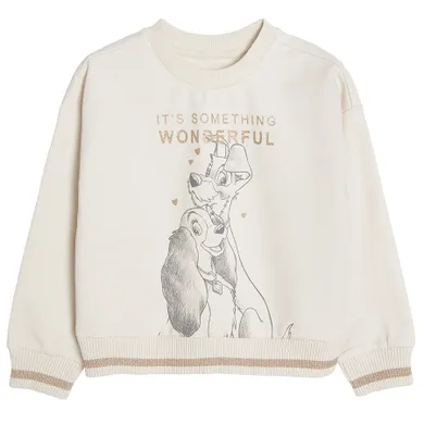 Cool Club, Bluza dziewczęca, beżowa, Zakochany Kundel