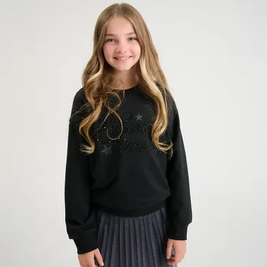 Cool Club, Bluza dziewczęca, cienka, czarna