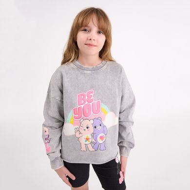 Cool Club, Bluza dziewczęca, crop top oversize, szara, Troskliwe Misie