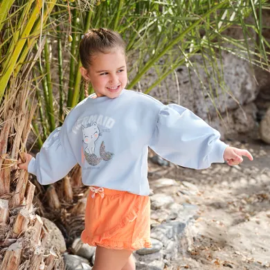 Cool Club, Bluza dziewczęca, niebieska