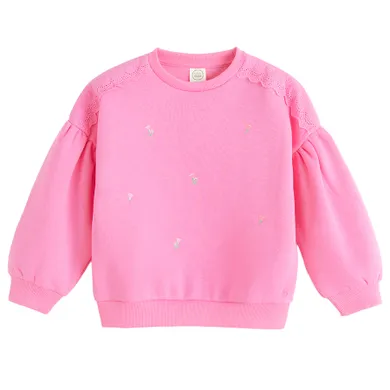 Cool Club, Bluza dziewczęca, ocieplana, różowa