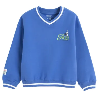 Cool Club, Bluza dziewczęca, oversize, ocieplana, niebieska, Peanuts