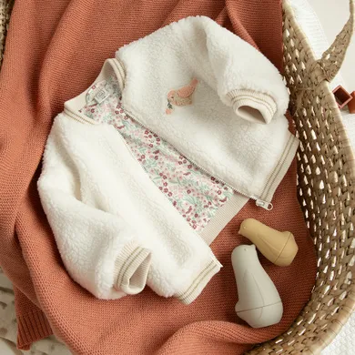 Cool Club, Bluza dziewczęca, rozpinana, ecru