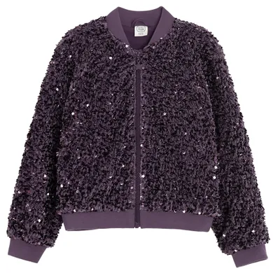 Cool Club, Bluza dziewczęca, rozpinana, fioletowa