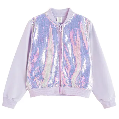 Cool Club, Bluza dziewczęca, rozpinana, fioletowa