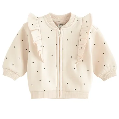 Cool Club, Bluza dziewczęca, rozpinana, ocieplana, beżowa