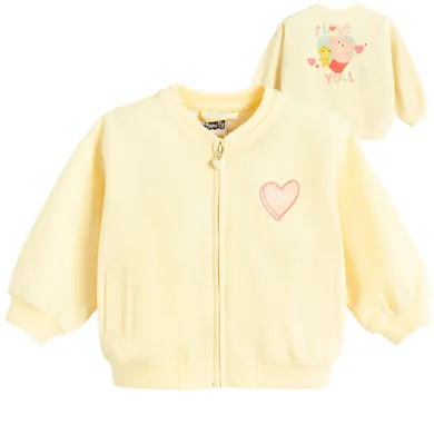 Cool Club, Bluza dziewczęca, rozpinana, żółta, Świnka Peppa