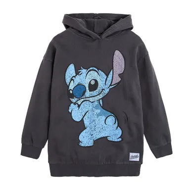 Cool Club, Bluza dziewczęca z kapturem, grafitowa, Lilo i Stitch