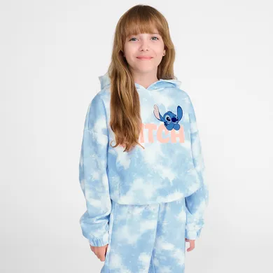 Cool Club, Bluza dziewczęca z kapturem, niebieska, Lilo i Stitch