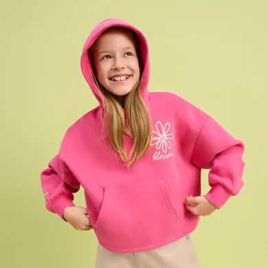 Cool Club, Bluza dziewczęca z kapturem, różowa