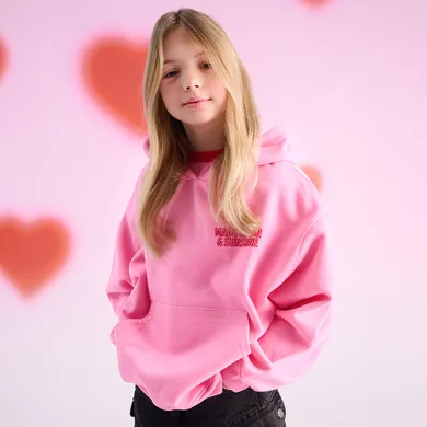 Cool Club, Bluza dziewczęca z kapturem, różowa