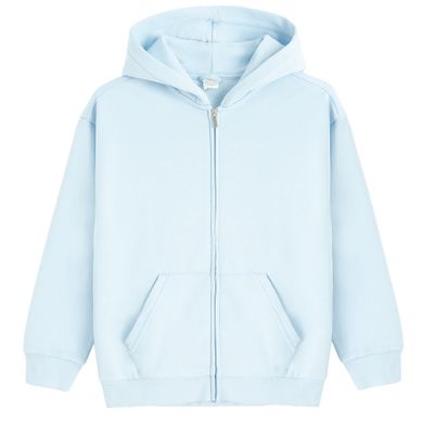 Cool Club, Bluza dziewczęca z kapturem, rozpinana, ocieplana, niebieska