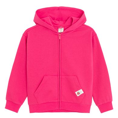 Cool Club, Bluza dziewczęca z kapturem, rozpinana, różowa