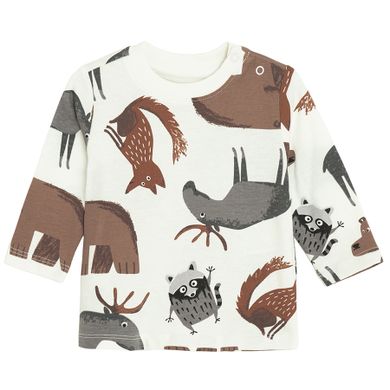 Cool Club, Bluzka chłopięca z długim rękawem, biała