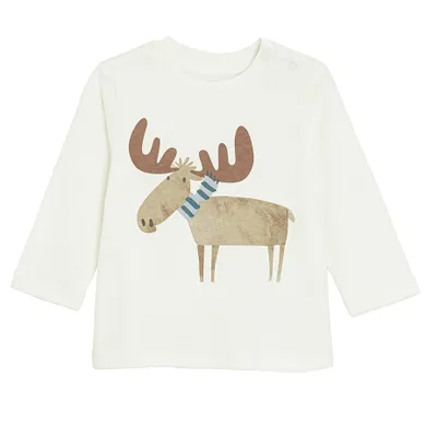 Cool Club, Bluzka chłopięca z długim rękawem, biała