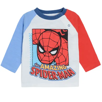 Cool Club, Bluzka chłopięca z długim rękawem, biała, Spider-Man
