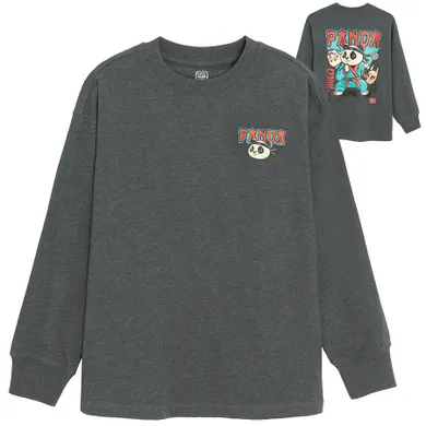 Cool Club, Bluzka chłopięca z długim rękawem, ciemnoszara