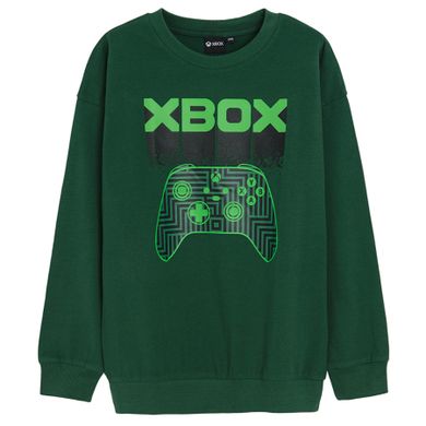 Cool Club, Bluzka chłopięca z długim rękawem, ciemnozielona, Xbox