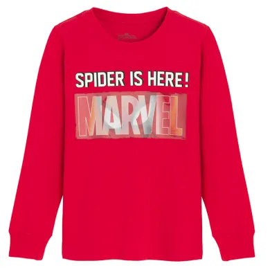 Cool Club, Bluzka chłopięca z długim rękawem, czerwona, Spider-Man