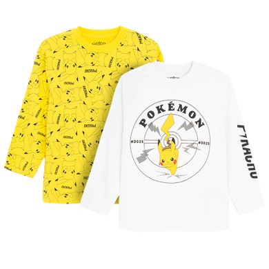 Cool Club, Bluzka chłopięca z długim rękawem, mix, Pokemon, zestaw, 2 szt.